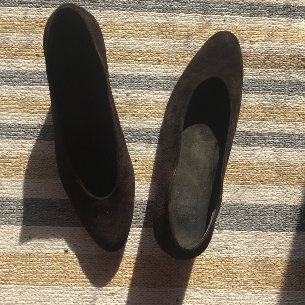 Suede shoes brown